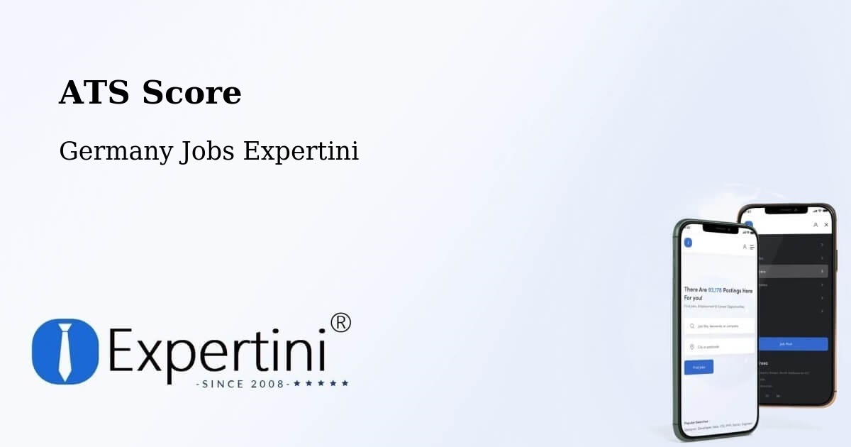 Resume ATS Score & Job Description Match Tool – Solms - Germany Jobs Expertini