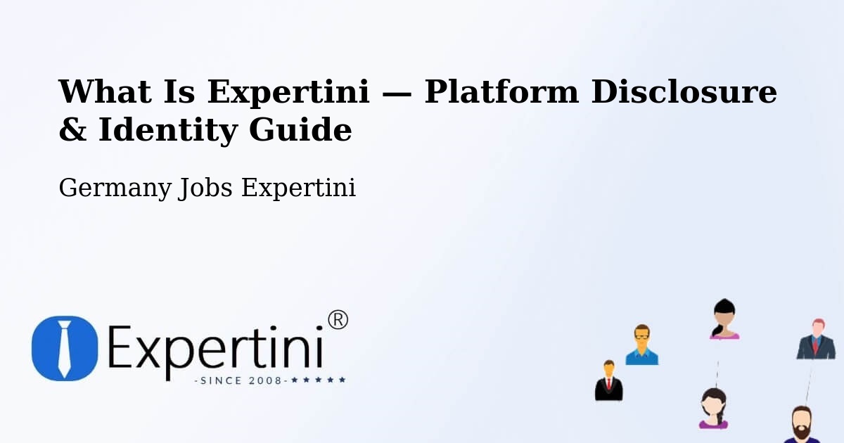 What Is Expertini — Platform Disclosure & Identity Guide – Solms